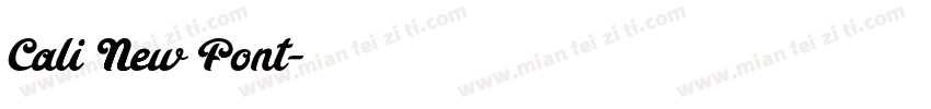 Cali New Font字体转换